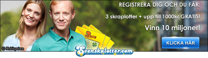 välkomstbonus hos Svenska Lotter
